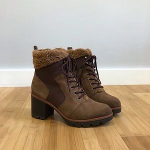 Naturalizer Val Brown Heeled Winter Bootie NIB size 7.5